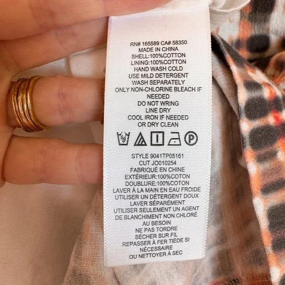 NWT Joie Lyell Twist Top Short Sleeve - Pink/Multi, Size S - Picture 8 of 13